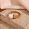 large pearl ring 10