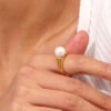 large pearl ring 15