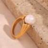 large pearl ring 9