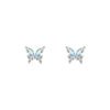 silver butterfly earrings studs 6