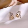 white butterfly earrings 1