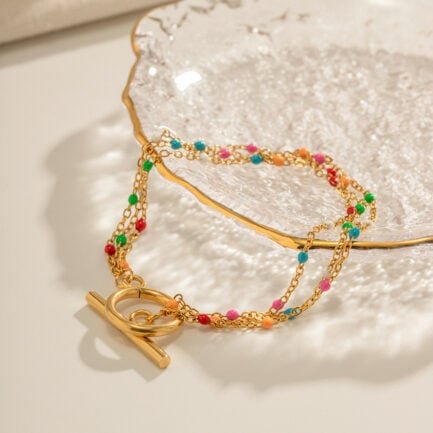 colorful beaded necklace 1