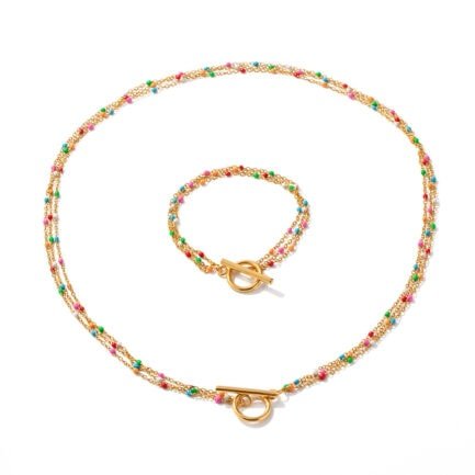 colorful beaded necklace 4