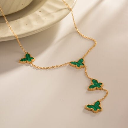gold butterfly necklace 4