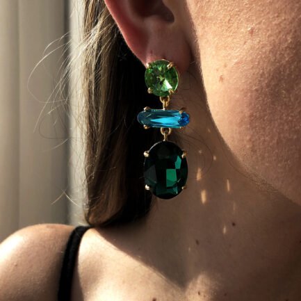 Multi Gemstone Earrings 0