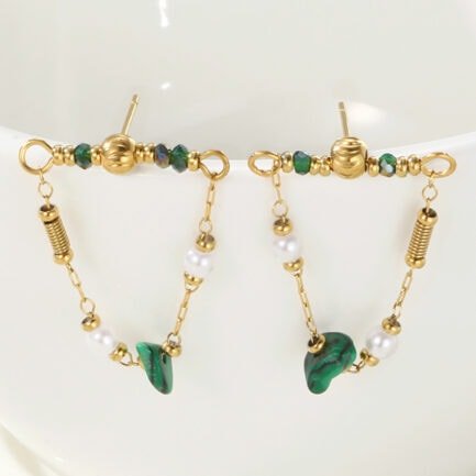 chain pearl earrings 11