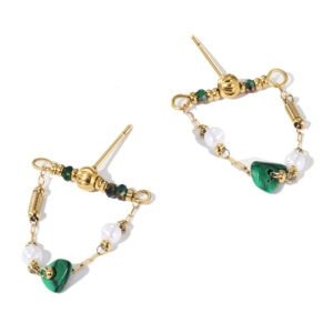 Chain Pearl Earrings