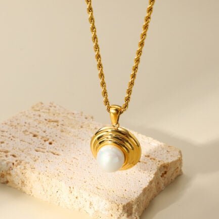 rope necklace with pearl 4