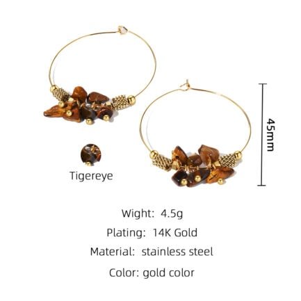 tiger eye earrings 1